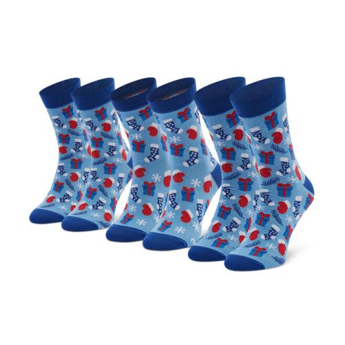 Σετ 3 ζευγάρια ψηλές κάλτσες unisex Rainbow Socks Xmas Socks Balls Mix Gifts Pak 3 Έγχρωμο
